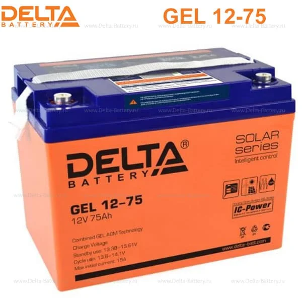 Аккумуляторная батарея Delta GEL 12-75 в Камышине